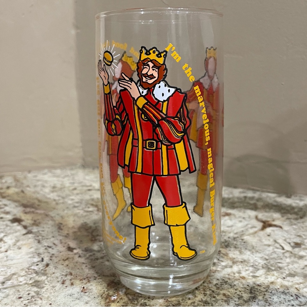 Vintage 1979 BURGER KING GLASS Tumbler “Magical Burger King" Collector's Series